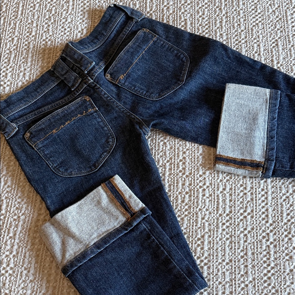 Frankie B. Y2K Dark Blue Capri Jeans